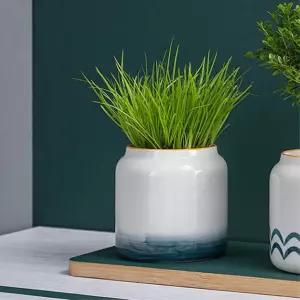 에스닉 터치 도자기 소형다육이화분 2개 애완식물