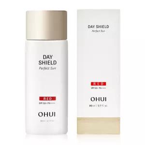 오휘 데이쉴드 퍼펙트 선 레드 80ml 대용량 미백 기능성 수분 선크림 SPF50+