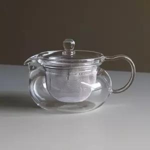 차차큐수 잎차망 하리오 티포트주전자 450ml 내열유리주전자