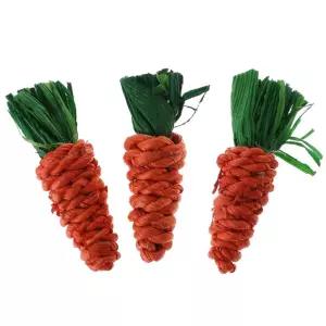 당근 햄스터 장난감 개껌 기니 돼지 치아청소 3PCS