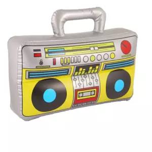 풍선 라디오 Boombox 마이크 80년대 90년대 테마 파티 장식 소품 힙합 디스코 생일