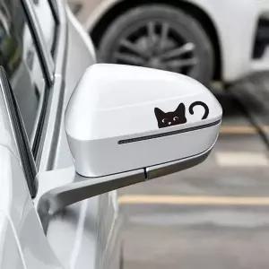 고양이 차량용 스티커 자동차 백미러 캐릭터 장식소품 WFI0NTH