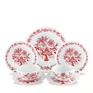 [롯데백화점]쯔비벨무스터 쯔비벨무스터 Red 홍찻잔디너 7p세트 / 찻잔세트 결혼선물