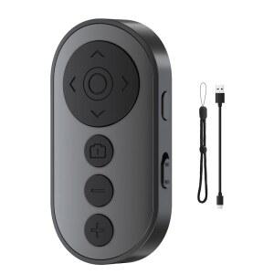 [미국배송] 사진 및 브이로그를 위한 줌/카메라 스위치가 있는 VYVIYON 무선 카메라 리모컨 IOS ANDROID 스마트폰과 호환 틱톡용 블루투스 비디오 스크롤 전자책 앱용 충전식 페이지 터너