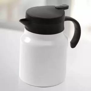 차망 이중진공 보온주전자 텀블러 화이트 900ml