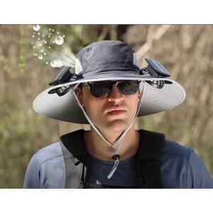 USB 썬캡 충전식 선풍기모자 충전 모자선풍기 낚시