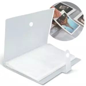 투명 앨범 케이스 120칸 똑딱이형 명함수첩 포토카드