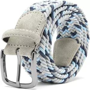 파비오 발렌티 남성 스트레치 벨트 직조 웹 1 3/8 골프 캐주얼 팬츠 셔츠 청바지용