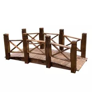 원목 구름다리 가든 아치 데코 야외 가드닝 아치형 펜션