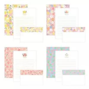 플라워 꽃 일러스트 편지지 편지봉투 세트 20개 혼합