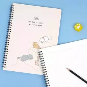 냥냥스테이 노트 소프트 학생 유선 스프링 노트 랜덤