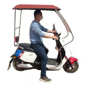 전기 스쿠터 캐노피 삼륜차 오토바이 커버 시야확보 지붕 방수 그늘막 차양막