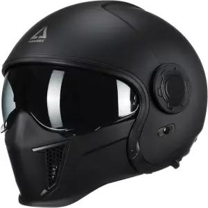 트라이앵글 풀페이스 모터사이클 헬멧 오프로드 모터크로스 내부 틴티드 선쉴드가 있는 듀얼 바이저