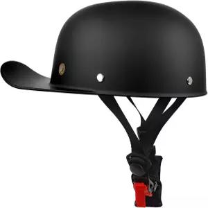 빈티지 모터사이클 헬멧 남녀 공용 오픈페이스 레트로 하프 패션 야구 모자 카스코 DOT 승인