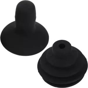 전동 휠체어용 컨트롤러 노브 및 게이터 2개 블랙 휠체어 모빌리티 보조 액세서리 조이스틱 버튼 커버 의자