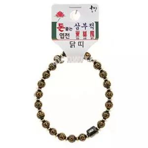 기원팔찌 돈붙은 엽전 삼부적 띠 합장주 염주 닭 건강팔찌