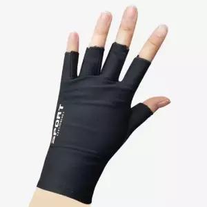 운전장갑 여성용 쿨장갑 하프 핑거 검정