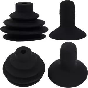 4개 휠체어 조이스틱 버튼 캡 컨트롤러 노브 및 게이터 블랙 액세서리 커버 전동 모빌리티 스쿠터 구동용