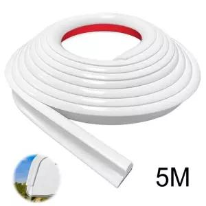 캠핑카 밴 거터 레인 가드 드립 스톱 5M PVC 스트립 지붕 J 모양 부품 Rv 액세서리