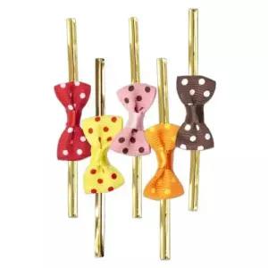 체크 빵끈타이리본-땡땡이 (약100개) 선물포장 리본타이