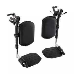 패딩 처리된 종아리 패드가 있는 인바케어 휠체어 엘리베이터 레그레스트 스윙 어웨이 기능이 풋레스트