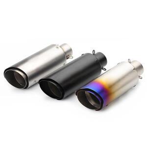 범용 호환 51MM 바이크 오토바이 배기 더블 레이어 머플러 R15 MT03 CBR650R ZX10R Z250 GSXS125 RSV4 S100