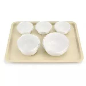 [하프클럽/브이와이]식판 배식판 성인 식기세트 나눔 화이트 3찬