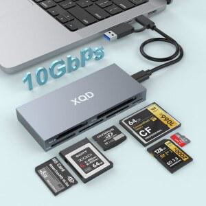 8 in 1 XQD 카드 리더, 소니 G /M 시리즈용 10Gbps 멀티 Lexar 2933x /1400x USB Mark /CF /XD /MS /TF /SD