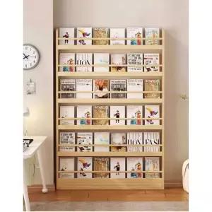 원목 슬림 서재 수납장 폭좁은 틈새 인테리어 선반