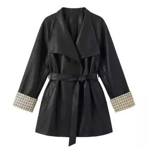 클라셰 글로시심플포인자켓+벨트SET_B6S0348