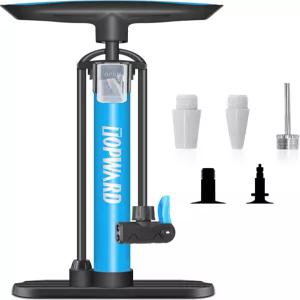 탑워드 자전거 타이어 펌프 휴대용 운동 볼 인플레이터용 핸드 에어 프레스타 슈레이더 밸브 장착 축구