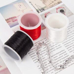 스판덱스 쥬얼리 스레드 신축성 스트링 비즈 35M 팔찌 제작 로프 0 DIY 크리스털 코드 8MM 라인