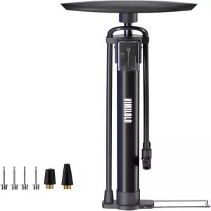 비밀롤로 자전거 펌프 프레스타용 게이지 인플레이터가 장착된 바닥 및 볼 펌프용 슈레이더 밸브 휴대용