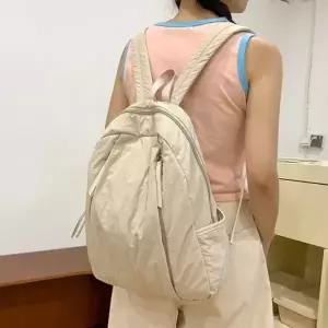 (색상 연베이지)여름백팩 직장인여성백팩 여대생가방 여성백팩 여성 가벼운여성백팩 무지