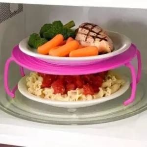 전자레인지 수납 정리 선반 2단 냉장고 수납함 주방