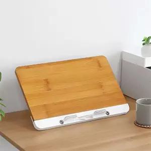 13단 접이식 각도조절 노트북 스탠드 고급원목 독서대 수험생독서대 북스탠드 책읽기