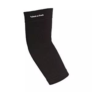 웰텍스 기술 블랙 스몰이 적용된 백 온 트랙 피지오 엘보우 브레이스 4방향 스트레치 1207