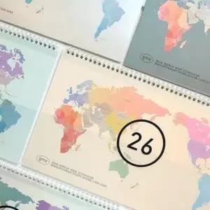 [문구] 2026 스탠드 와이드 스케줄러 세계 1P 회사 플래너