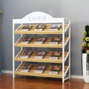 매거진랙 잡지꽂이 거치대 책 잡지 홍보물 선반 진열대