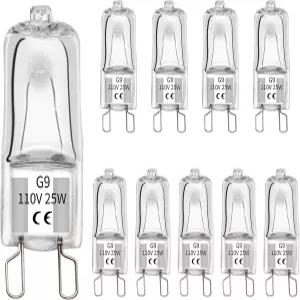 파충류 및 양서류 탱크용 어버슬 피그 G9 열 램프 전구 핀 베이스 미니 할로겐 2개 수염 용 거북 도마뱀용