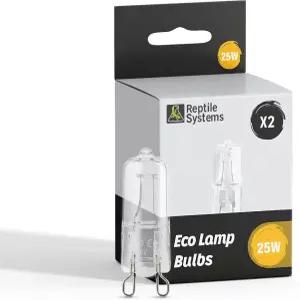 파충류 시스템 교체 전구 에코 할로겐 화이트 스팟 램프 ？ 흰색 25w 2 카운트 및 양서류를 위한 키트 탱크