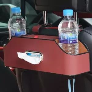 ( )레드 수납포켓 컵홀더 시트 티슈케이스 수납함 멀티 후크 차량용