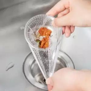 ( )청소 싱크대 대용량 배수 주방 거름망 음쓰 음식물쓰레기 씽크대 쓰레기망 일회용 막힘 100P 배수구거름