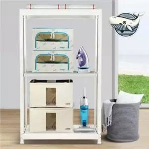 [생활] 실속형 경량 수납선반 3단 다용도 정리대 창고