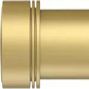 Box Space 창문용 커튼봉 28~42인치 6/8인치 직경 조절 가능 길이 엔드 캡 스타일 세트 브래킷 포함 장식용