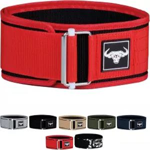 IBRO 퀵 잠금 프리미엄 웨이트 팅 벨트 - 파워팅 크로스 트레이닝 및 체육관 보디빌딩을 위한 등받이 지원