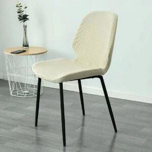 식탁의자가죽교체 의자발카바 반원형 곡선 의자 커버 등받이 탄성 호텔 의자소음 의자천갈이