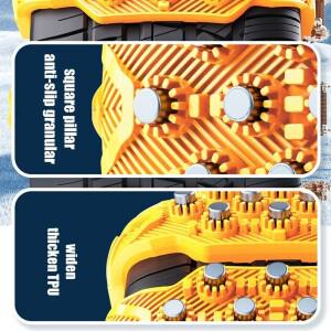 미끄럼 방지 자동차 차량용 호환 타이어 체인 TPU 소재 안전 운전에 필요 범용 호환 단일 나노