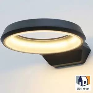 인테리어 블랙 LED 원형 벽등 벽조명 방수 18W