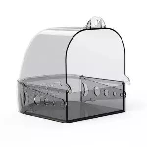 앵무새 새장 외부 다기능 욕조 모이통 목욕통 화장실